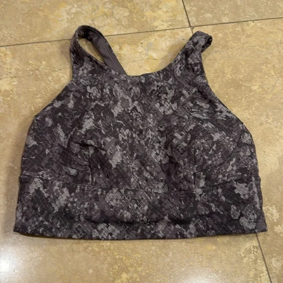 Lululemon WUNDER TRAIN LONGLINE BRA C/D Hideaway Camo Lunar Rock Multi 8 - Picture 4 of 5